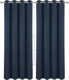 LEMOMO Blackout Curtains 66 x 84 inch/Navy Blue Curtains Set of 2 - Image 2