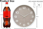Silent Wall Clock with Large Numbers, 10 Inch Battery Operated Analog Clock - Image 3