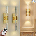 IRONPAX Wall Sconces Battery Operated Set of 2, Wireless Rechargeable Wall by IRONPAX