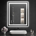 30"x36" LED Bathroom Mirror by WISSMILESHOME