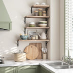 YGEOMER Floating Shelves for Wall Mounted Wall Shelves for Bedroom, Bathroom - Image 6