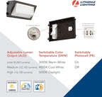 Lithonia Lighting 17" LED Wall Pack Outdoor Light Fixture, 3-Way Selectable CCT - Image 3