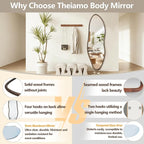 Irregular Full Length Mirror, Large Asymmetrical Wall Mirrors - Image 6