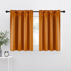 NICETOWN Room Darkening Cafe Satin Curtains by NICETOWN
