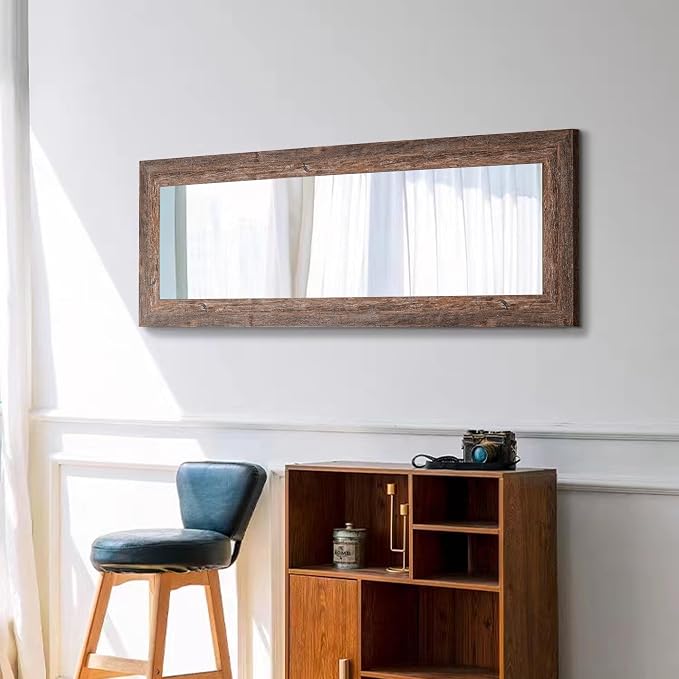 Syndra Farmhouse Full Length Mirror 61x22'', Rustic Floor Mirror, Large - Image 6