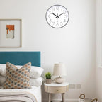 8 Inch Small Black Wall Clocks Silent Non Ticking Battery Operated - Image 3