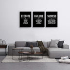 Framed Canvas Wall Art Success Quote - Image 6