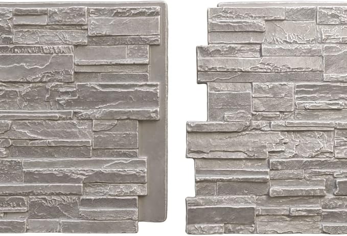 EverStone Cascade Faux Stone Panel, 48 5/8"W x 24 3/4"H x 1 1/4"D - Image 8