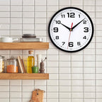 Wall Clock Silent Non-Ticking 10 Inch Clocks Battery Operated Large Numbers - Image 8