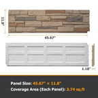 ROOMTEC 1-Pack Faux Stone Wall Covering Panels - Image 2