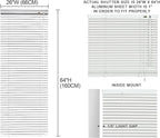 YIIBAII Mini Blinds Suitable for 26.5" W x 64" H Windows 1" Aluminum Horizontal - Image 6