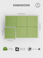 Bumusty Large Cork Board 36" x 24" Alternative - Image 2