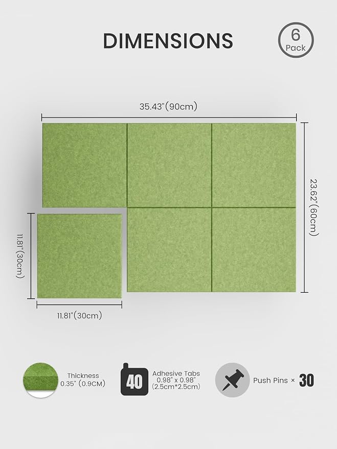 Bumusty Large Cork Board 36" x 24" Alternative - Image 2