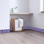 Purple Floral Wallpaper Border 196x4 Inch Peel and Stick Wall Border Self - Image 8