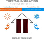 RYB HOME Blackout Curtains for Living Room, Privacy Thermal Insulating Window - Image 4
