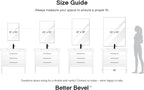 Better Bevel Frameless Rectangle Mirror | 18" x 40" Bathroom Wall Mirror - Image 9