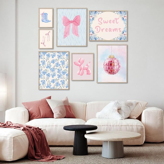 Habseligkeit Pink Posters for Room Aesthetic, Cute Wall Art Prints, Wall Decor - Image 3