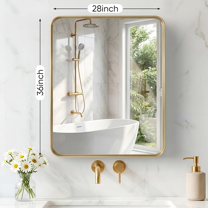 NEWBULIG 28X36 Inch Bathroom Mirror - Image 2