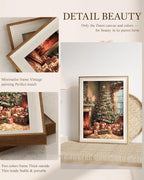 VIYYIEA Winter Framed Wall Art for Living Room, Christmas Tree Canvas Prints - Image 4