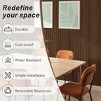 WPC Slat Wall Paneling, TV Background, Living Room, 94.5 x 6 in - Image 5