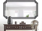 24" x 47" Large Black Mirror for Wall Decor, Elegant Living Room Mirror - Image 4