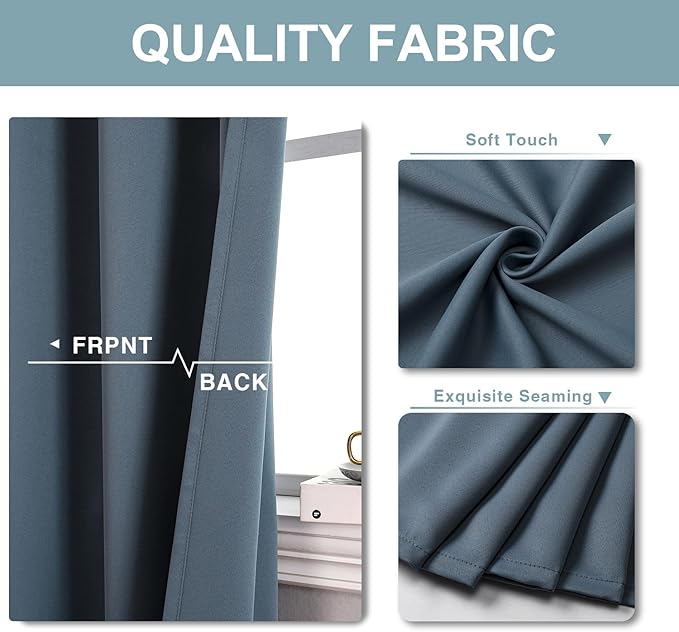 ChrisDowa Blackout Curtains 102 Inches Long - Image 4