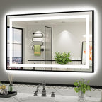 48x30 Inch LED Bathroom Mirror by Briivuemodernmirrors