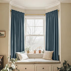 NICETOWN Slate Blue Blackout Velvet Curtains - Image 3