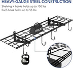 FLEXIMOUNTS Garage Wall Shelving, 1x4 ft, Includes 6 Bike Hooks, Wall Shelf - Image 4