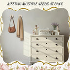 Weysat 2 Pcs Vintage Hooks for Wall Wood Farmhouse Towel Hooks Shabby Chic Wall - Image 6