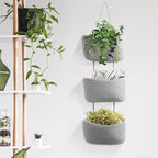 TeoKJ Over the Door Hanging Basket, 3-Tier Woven Cotton Wall-Mounted Storage - Image 5