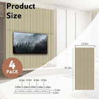 RITOLLO 4 Pack Wood Panels for Wall, Wood Slat Acoustic Panels for Wall - Image 2