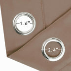 LEMOMO Blackout Curtains 52 x 90 Inch Long Cappuccino Curtains Set of 2 Panels - Image 5
