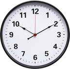 LEIKE Metal Wall Clock 12IN Black, Retro Silent Quartz Battery Operated by LEIKEWALLCLOCK