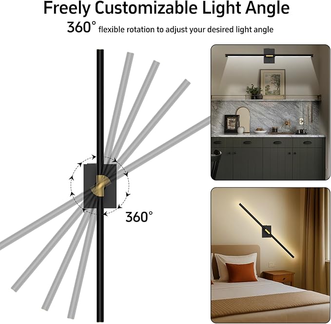 iThird Battery Operated Wall Sconces Set of 2: 10000mAh Rechargeable Wall Lights - Image 7