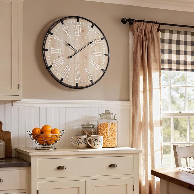 Vantic Farmhouse 30 Inch Extra Large Decorative Wall Clock - Image 6