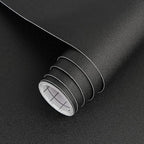 17"x120" Black Wallpaper Peel and Stick Contact Paper, Matte Black Wallpapers by ArthomeWALLDECOR