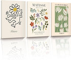 HesenDot 16x12IN Matisse Wall Art, Framed Canvas Bathroom Wall Art Pictures by HesenDot