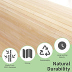 Art3d 48 x 96 Inch Natural Bamboo Wall Panel - Image 7