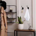 Zonon 4 Pcs Black Wall Hooks Set Vintage Coat & Towel Hooks - Image 6