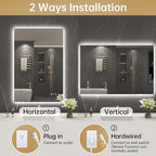 LOVESPEJO 24"x36" Backlit Mirror Bathroom, LED Bathroom Mirror - Image 8