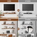 Heimlove Floating Shelves for Wall 48 Inches Long, 9.3" Deep Walnut Floating - Image 4