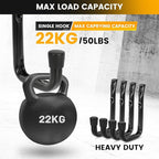 GURADESIGN 8-Pack Heavy Duty Garage Hook - Image 3