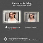 Bathroom Mirror, 44x30 Inch Gradient Front and Backlit Smart Mirror, 3 Colors - Image 6