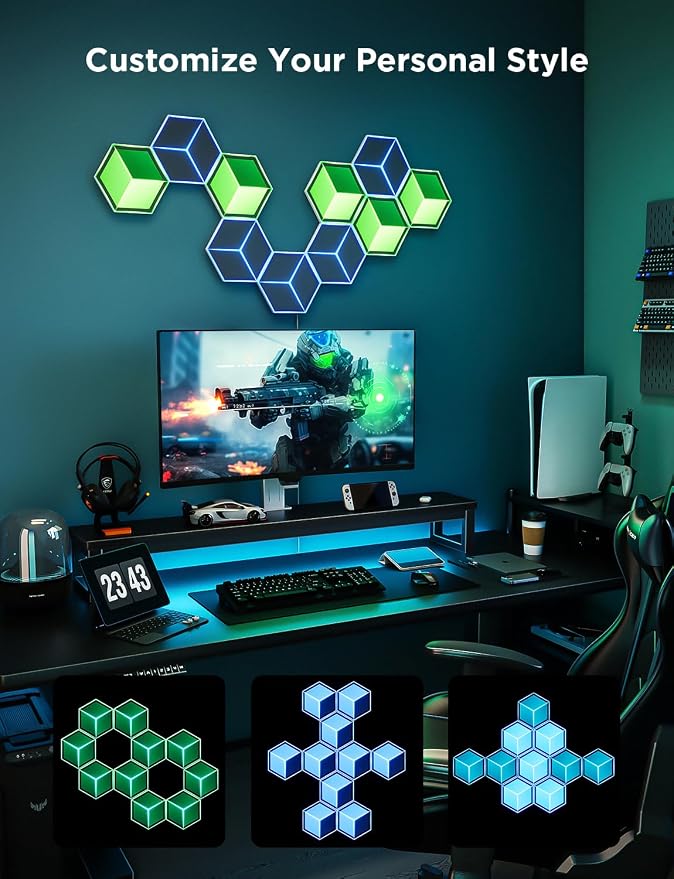 Govee Glide Hexagon Light Panels Ultra, RGBIC 3D Wall Lights - Image 7