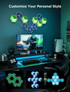 Govee Glide Hexagon Light Panels Ultra, RGBIC 3D Wall Lights - Image 7