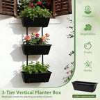 OYEAL Railing Planter Box 3 Tier Vertical Window Boxes Planter Outdoor - Image 7