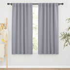 RYB HOME Bedroom Curtains, Room Darkening Thermal Insulated Curtain Back Tab by RYBHOME
