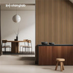 Olanglab Wood Wall Panels 4 Pack, Wood Slat Acoustic Wall Panels, 94.5"x12.6" - Image 2
