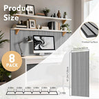 RITOLLO 8 Packs Acoustic Panel 47.2"×23.6" Sound Absorbing Slat Wall Panels - Image 2
